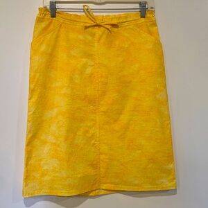 Hip Up yellow /orange slightly Aline drawstring skirt